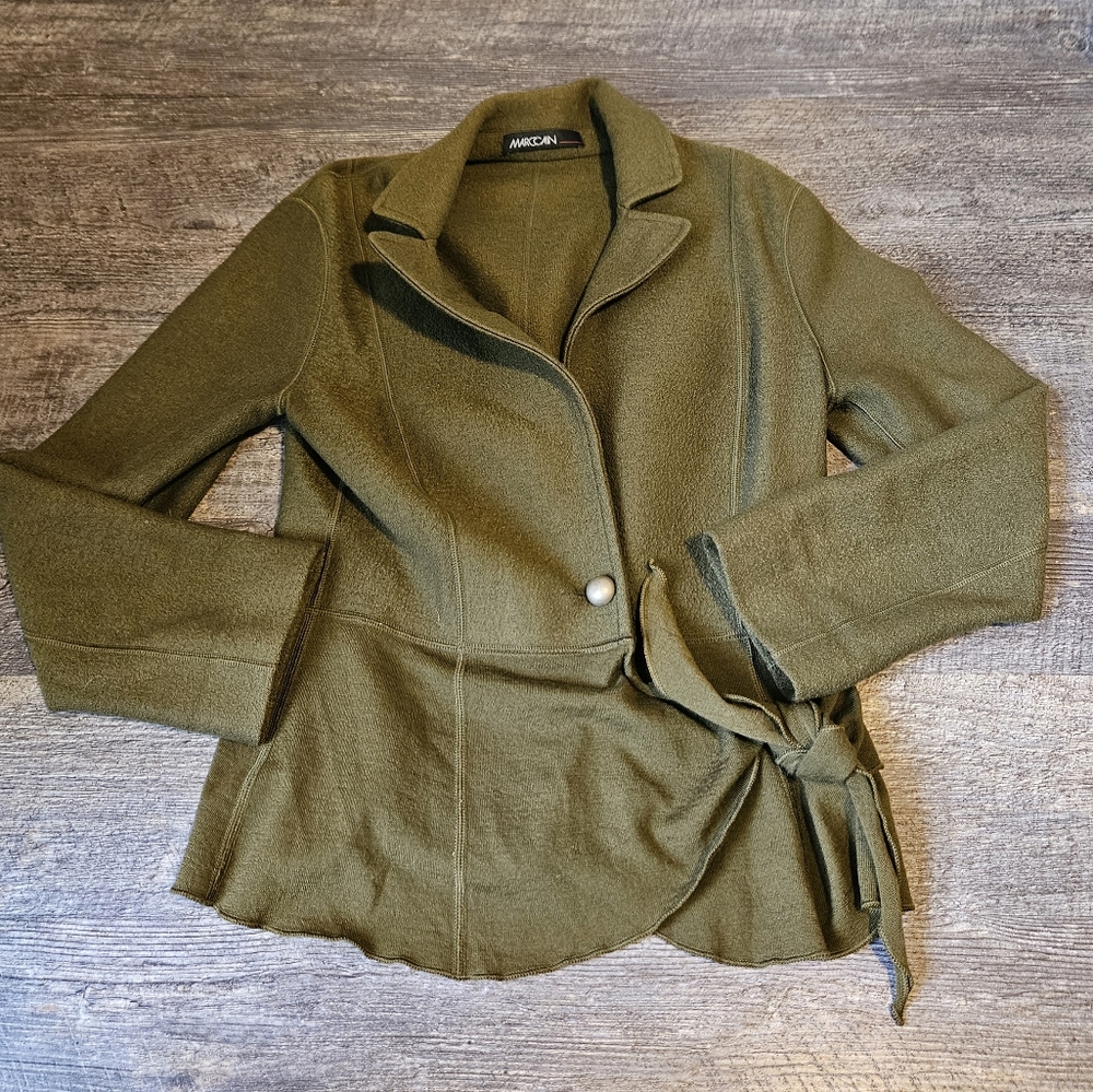 Marc Cain wool green cardigan